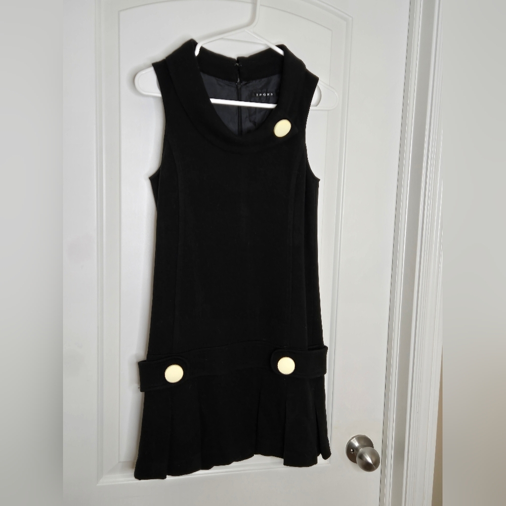 123. INGNI Schoolgirl Pleated Mini Dress – Black – Size XS/S